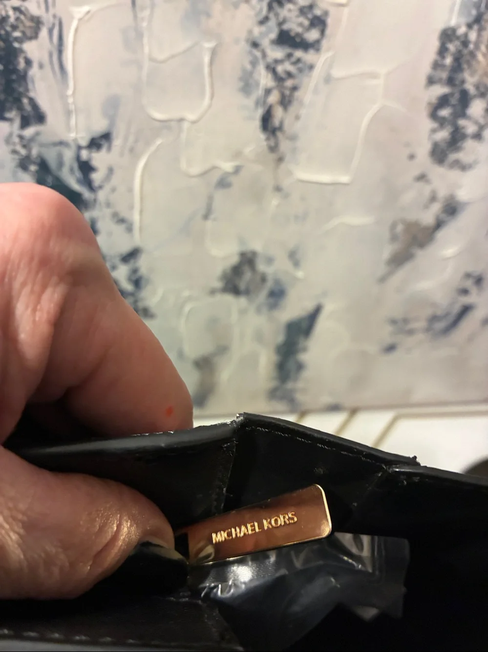 GUC !Genuine Michael Kors Black  Leather XL Tote